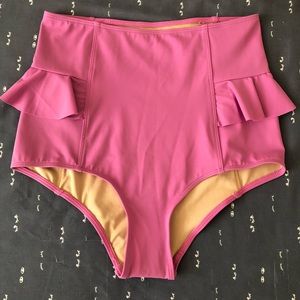 Kortni Jeane Bodacious Purple Hip Ruffle Bottoms